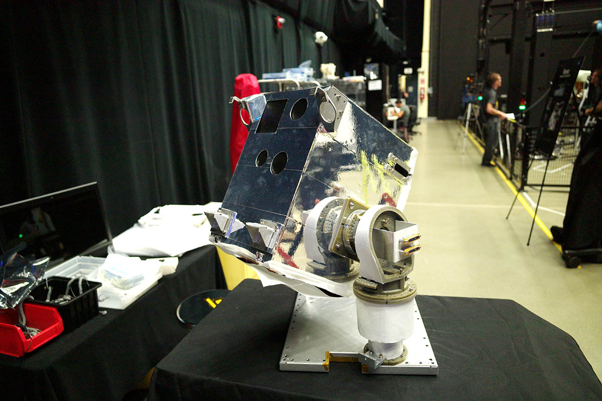 A model of Raven, which is now monitoring spacecraft flying to the space station. Photo: AUVSI A model of Raven, which is now monitoring spacecraft flying to the space station. Photo: AUVSI
