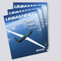 The front cover of the October issue of AUVSI's Unmanned Systems magazine.