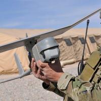 An AeroVironment Raven equipped with the Mantis i23 sensor payload. Photo: AeroVironment