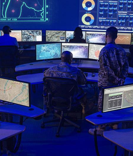 A JADC2 command office. Photo: Northrop Grumman