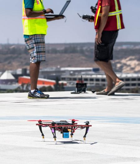 Qualcomm's UAS testing. Photo: Qualcomm