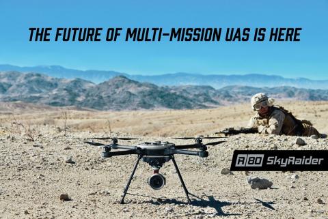 Aeryon Defense's R80D SkyRaider UAS. Photo: Aeryon Defense USA