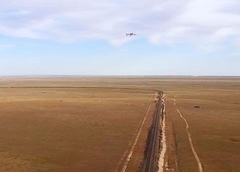 Bihrle Applied Research Inc. and BNSF Railway successfully demonstrate automated detection, classification and reporting of infrastructure conditions found during long range UAS railway inspections. Photo: Bihrle