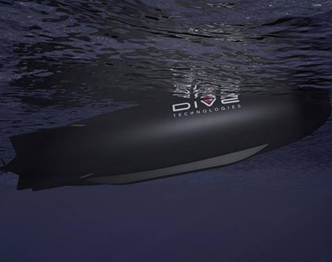 An artistic rendering of Dive Technologies’ DIVE-LD AUV. Photo: Dive Technologies An artistic rendering of Dive Technologies’ DIVE-LD AUV. Photo: Dive Technologies