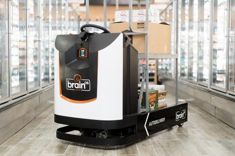 Brain Corp’s AutoDelivery robot. Photo: Brain Corp