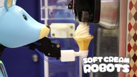 Connected Robotics' soft serve ice cream robo, Reita. Photo: PRNewswire