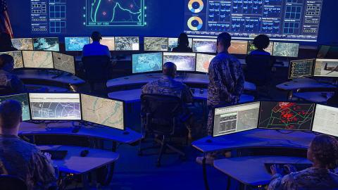 A JADC2 command office. Photo: Northrop Grumman