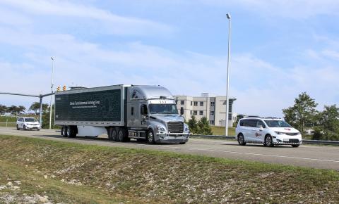 Daimler Trucks and Torc Robotics are actively developing and testing automated trucks with SAE Level 4 intent technology on public roads. Photo: Daimler