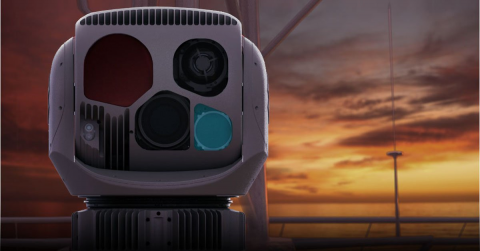 FLIR Systems' latest high-performance maritime surveillance sensor system, the SeaFLIR 280-HDEP. Photo: FLIR Systems