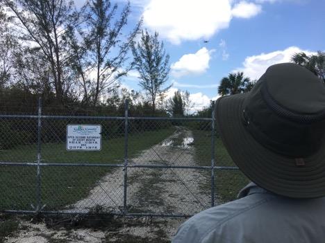 Florida State University Emergency Management and Homeland Security program faculty member Jarrett Broder flies a damage assessment mission in Collier County in the aftermath of Hurricane Irma. Photo: David Merrick