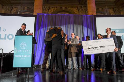 Sentient Blue is the winner of the $1 million grand prize from Round Three of the Genius NY accelerator. Photo: Genius NY