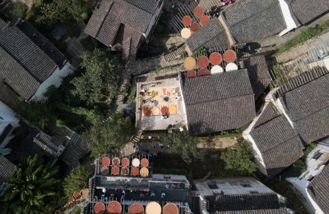 UAV enthusiasts now have full access to the airspace around Huangling village, the idyllic Chinese countryside destination in Wuyuan County, to use their drones to take videos or photos. Photo courtesy of PRNewswire.