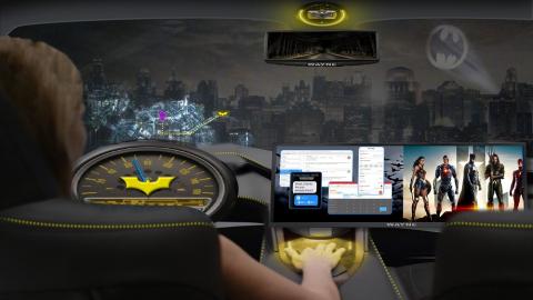 Intel Corporation and Warner Bros. announced a collaboration to develop in-cabin, immersive experiences in autonomous vehicle settings during Automobility LA on Wednesday, Nov. 29, 2017, in Los Angeles. Photo courtesy of Warner Bros.
