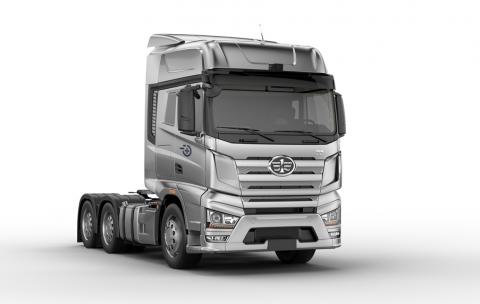 Plus' first intelligent truck. Photo: Plus