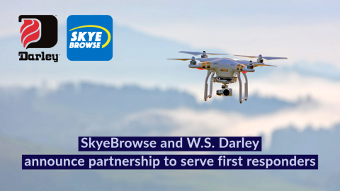 SkyeBrowse and W.S. Darley have announced a partnership to serve first responders. Photo: SkyeBrowse