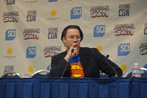 Ibm’s Marc Teerlink talks about Watson at Awesome Con in Washington, D.C. Photo: Rae Gabriele