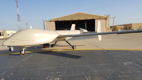 The Saker-1C unmanned aircraft is a result of a collaboration between UAVOS and KACST. Photo: UAVOS