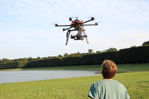 Amit Roy-Chowdhury hopes to make drones more intelligent. Photo courtesy of the University of California, Riverside.