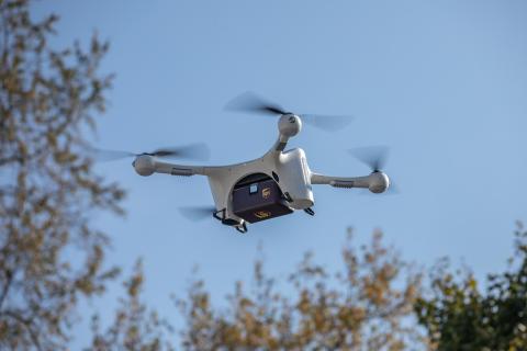 In collaboration with UPS and Matternet, UC San Diego Health is launching a pilot project to test the use of UAS to transport medical samples, supplies and documents. Photo: UPS