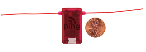 uAvionix's PingRX next to a penny. Photo: uAvionix