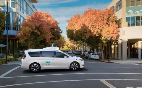 Waymo's fully self-driving Chrysler Pacifica Hybrid minivan. Photo: Waymo
